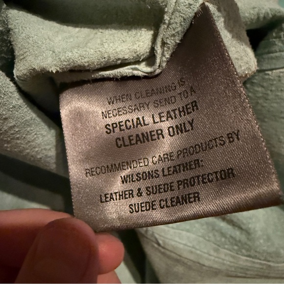 Vintage Wilson's Leather‎ Blue Suede Boho Western Sequin Kimono Sleeve Top Sz XL - Picture 9 of 16